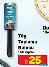 TÜY TOPLAMA RULOSU 60 YAPRAK TÜY TOPLAMA RULOSU 60 YAPRAK